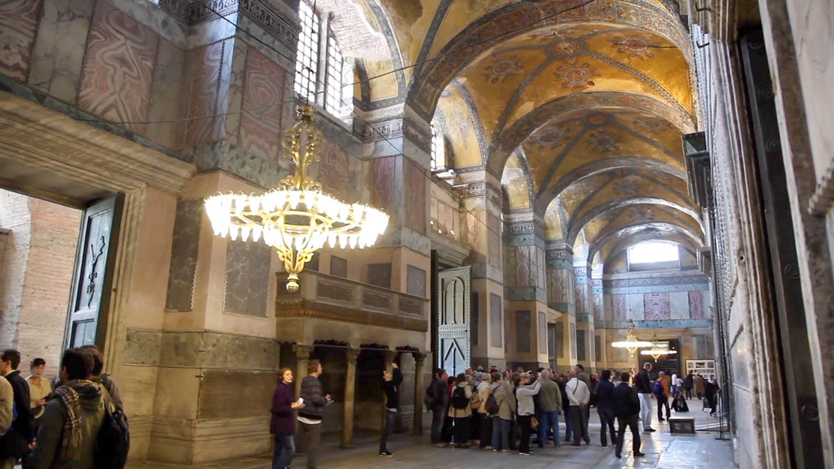 Turkey, Marmara, Istanbul, Hagia Sophia – Inner narthex – Imperial entrance
