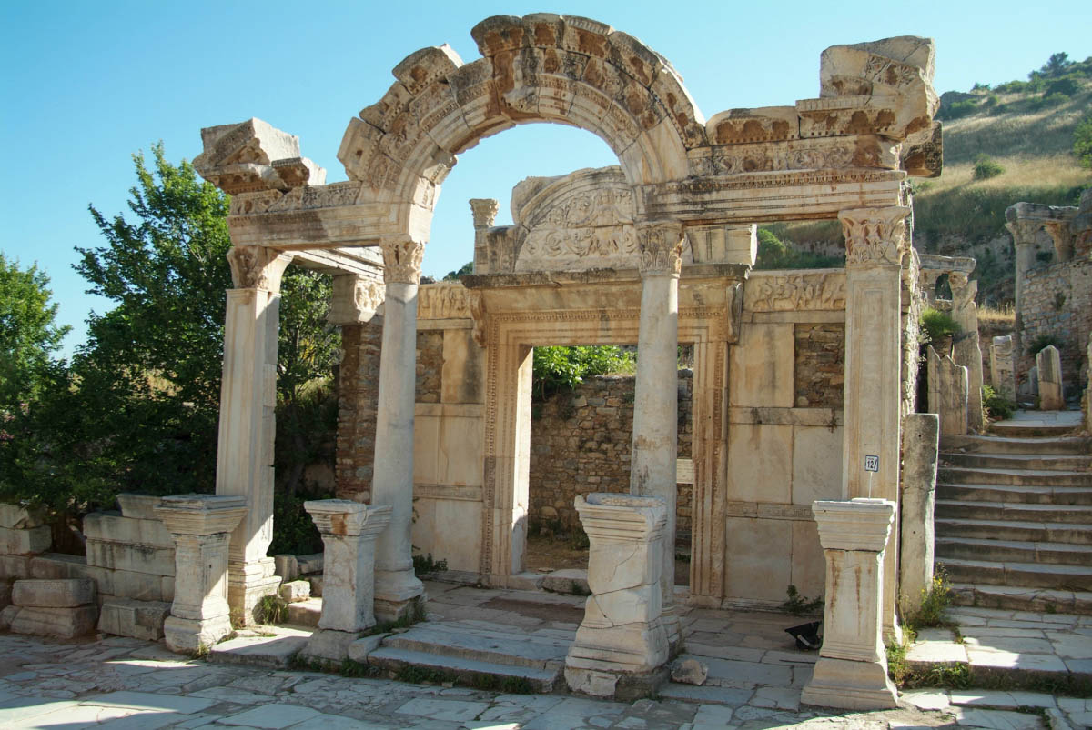 Turkey, Izmir, Ephesus, Temple of Hadrian