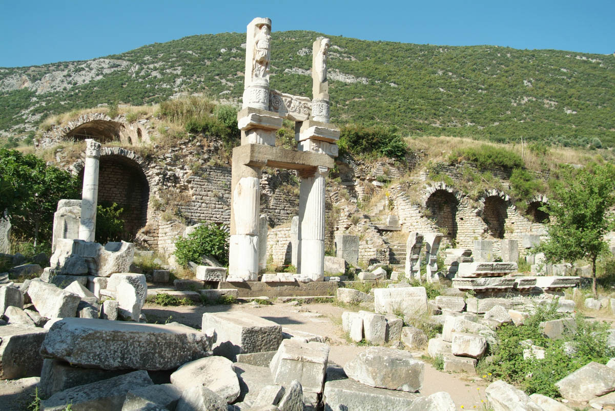 Turkey, Izmir, Ephesus, Temple of Domitian