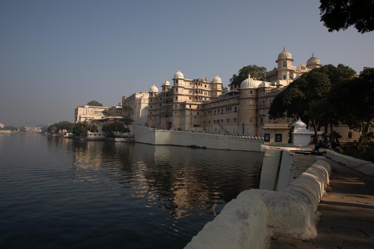 India, Rajasthan, Udaipur City Palace view