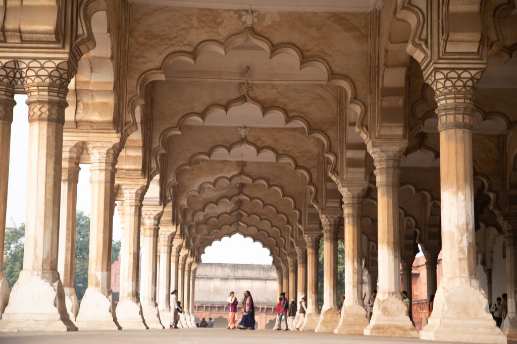 India, Uttar Pradesh, Agra, Red Castle – Mughal – Diwan-I-AM – Hall of public audience