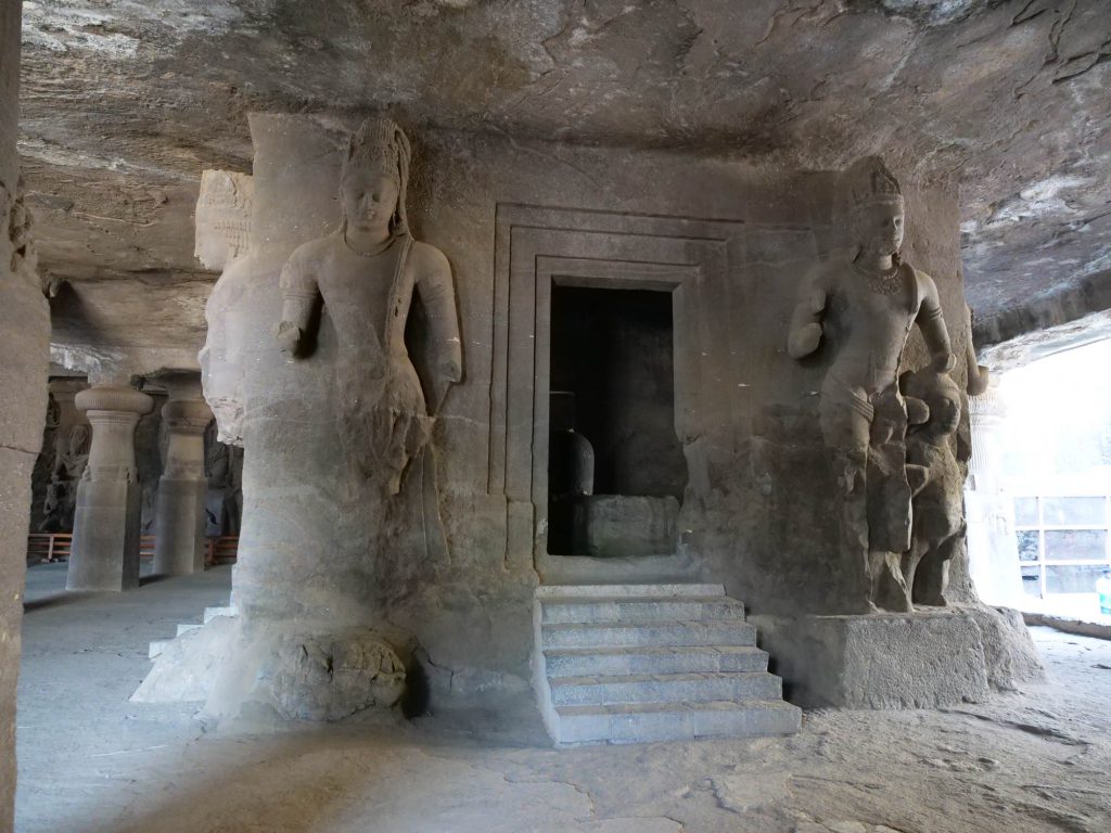 India, Mumbai, Elephanta Rock Caves temples – Main cave