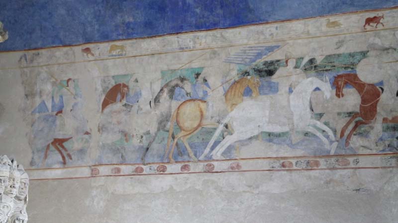 Carcassonne, Medieval frescoes