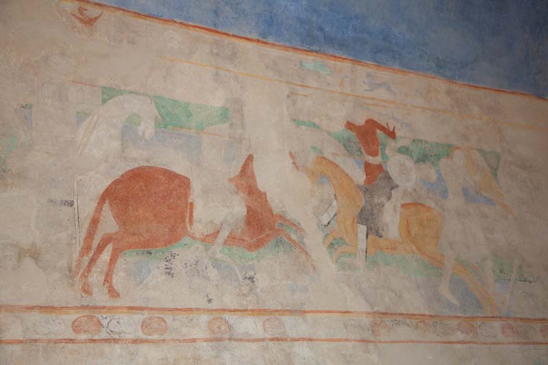 Carcassonne, Medieval frescoes