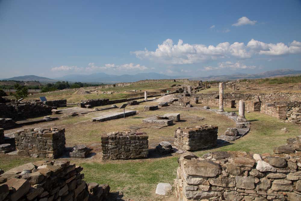Stobi ancient city – Semicircular Square