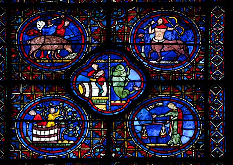 Chartres-The Zodiac Window