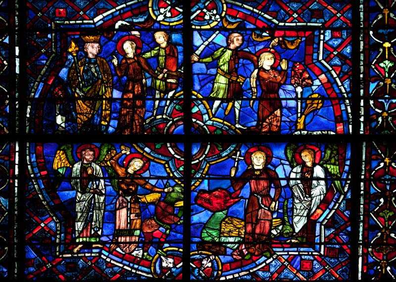 Chartres-Stories of St. Margaret and St. Catherine