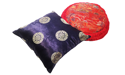 כרית סאטן ריבוע ועיגול