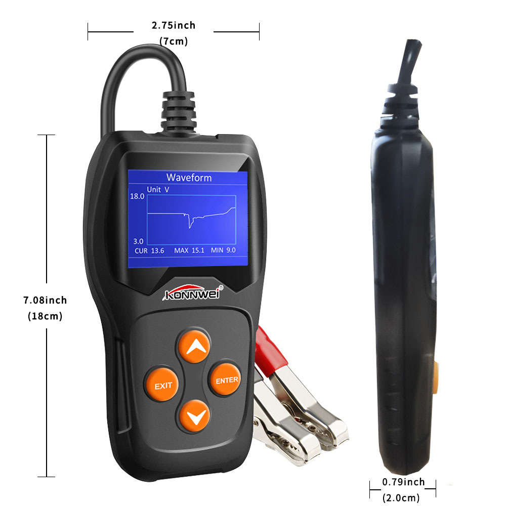 בודק מצברים מקצועי KW600 – תמונה 1