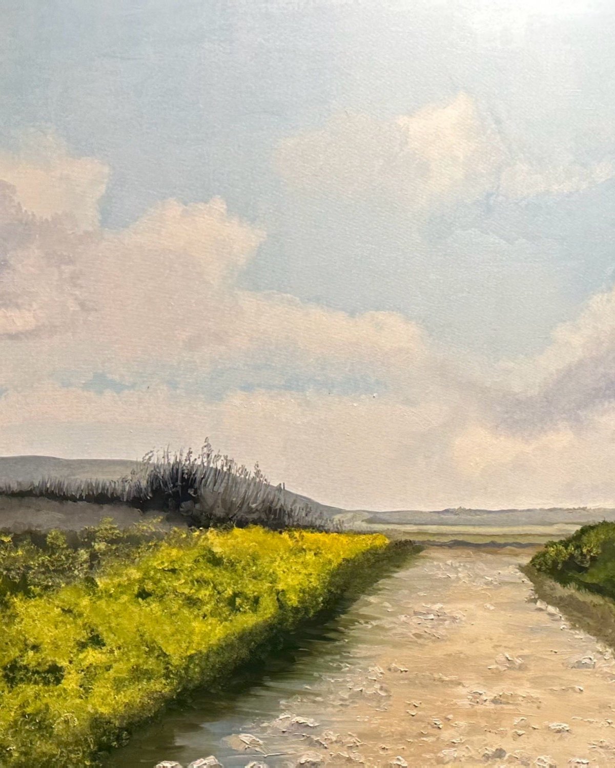 Path Through the Fields — Oil Painting on Canvas by Limor Mazuz