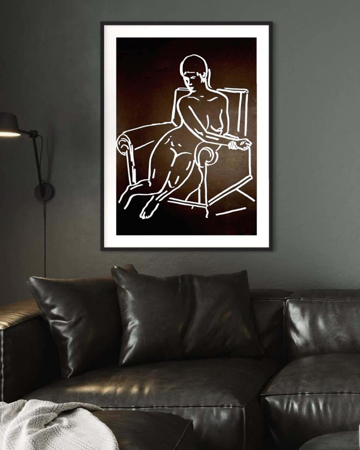 Woman in Black and White — Works on Paper by Limor Mazuz