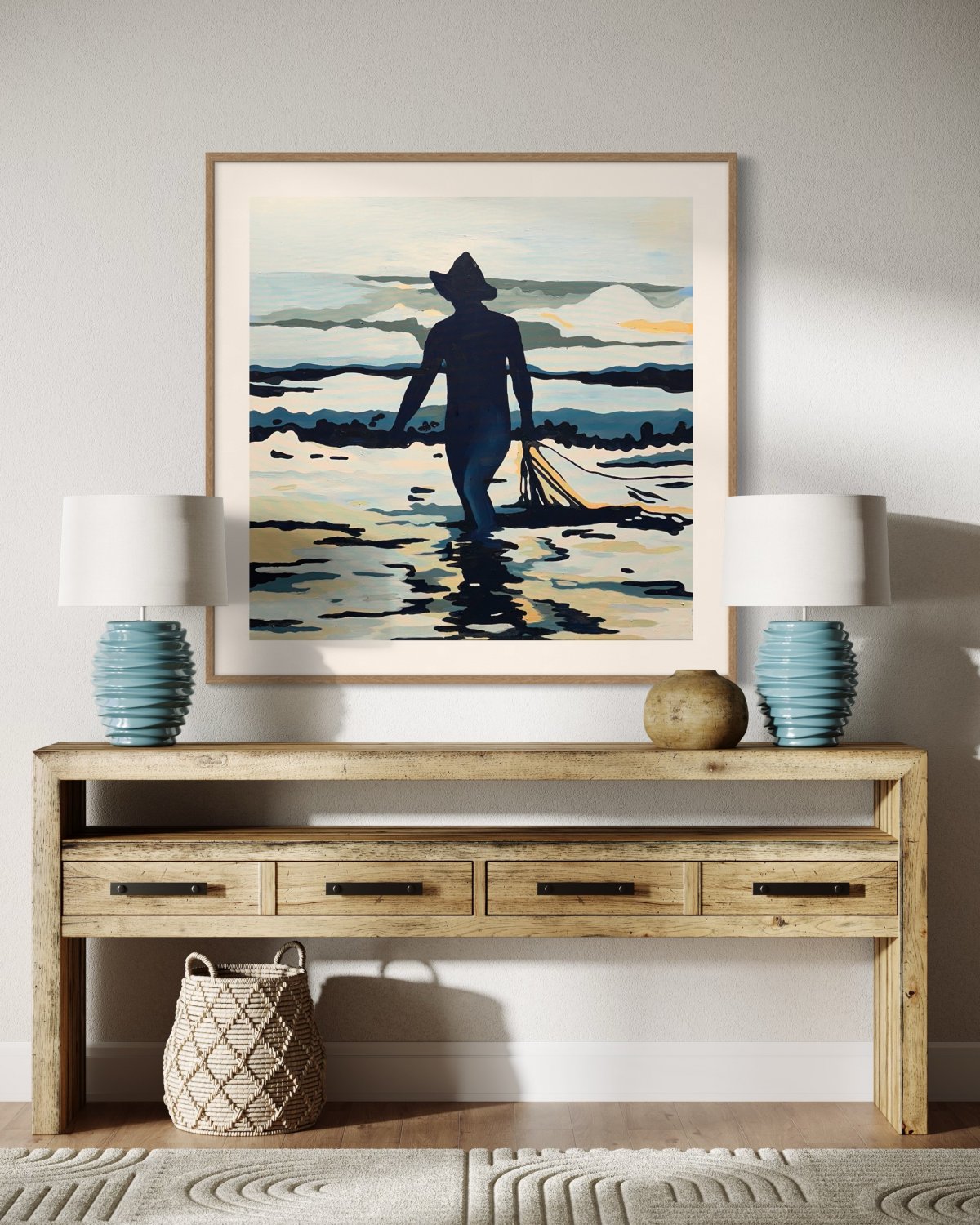 Blue Fisherman by Limor Mazuz