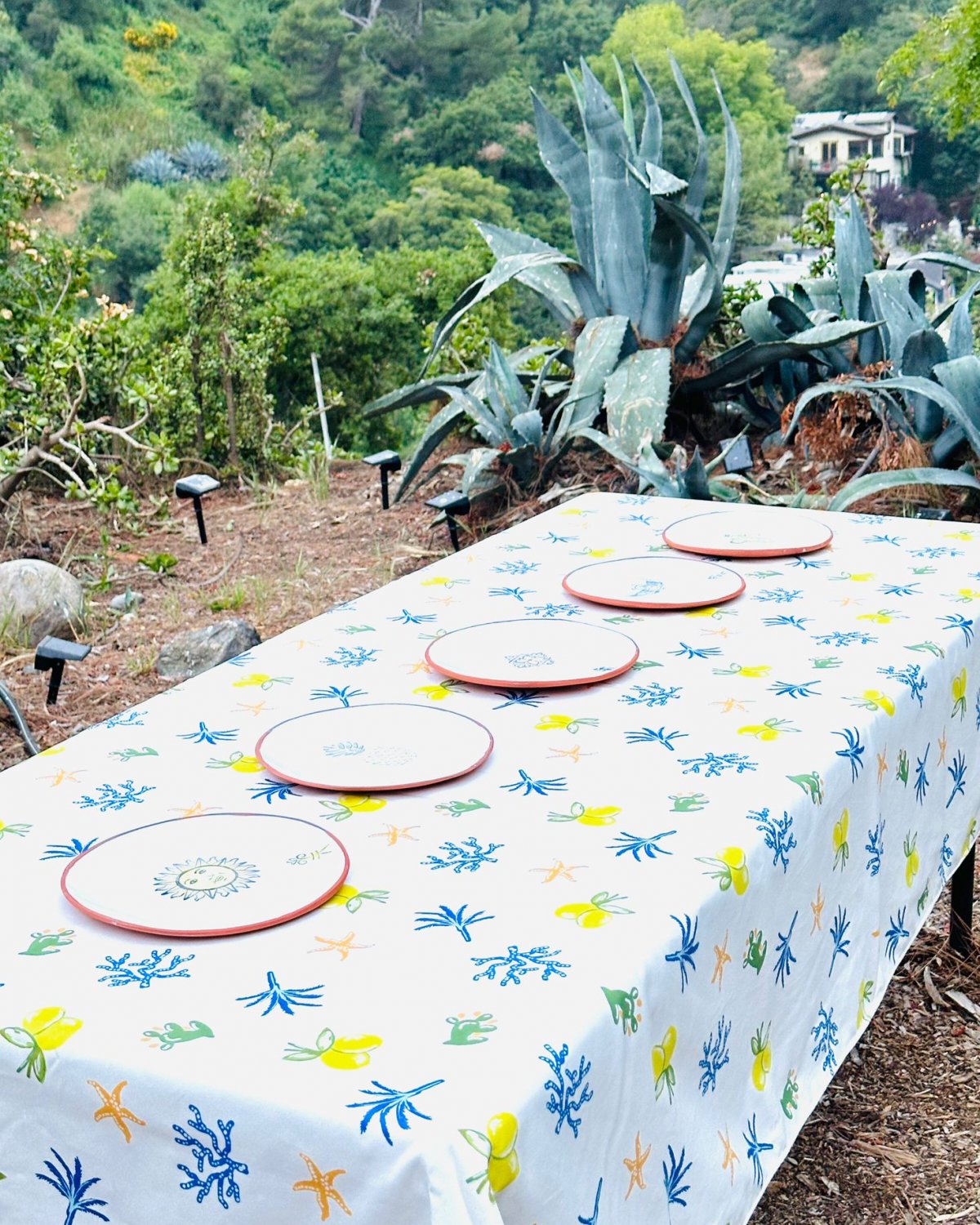 Tropical Tablecloth — Textile by Limor Mazuz
