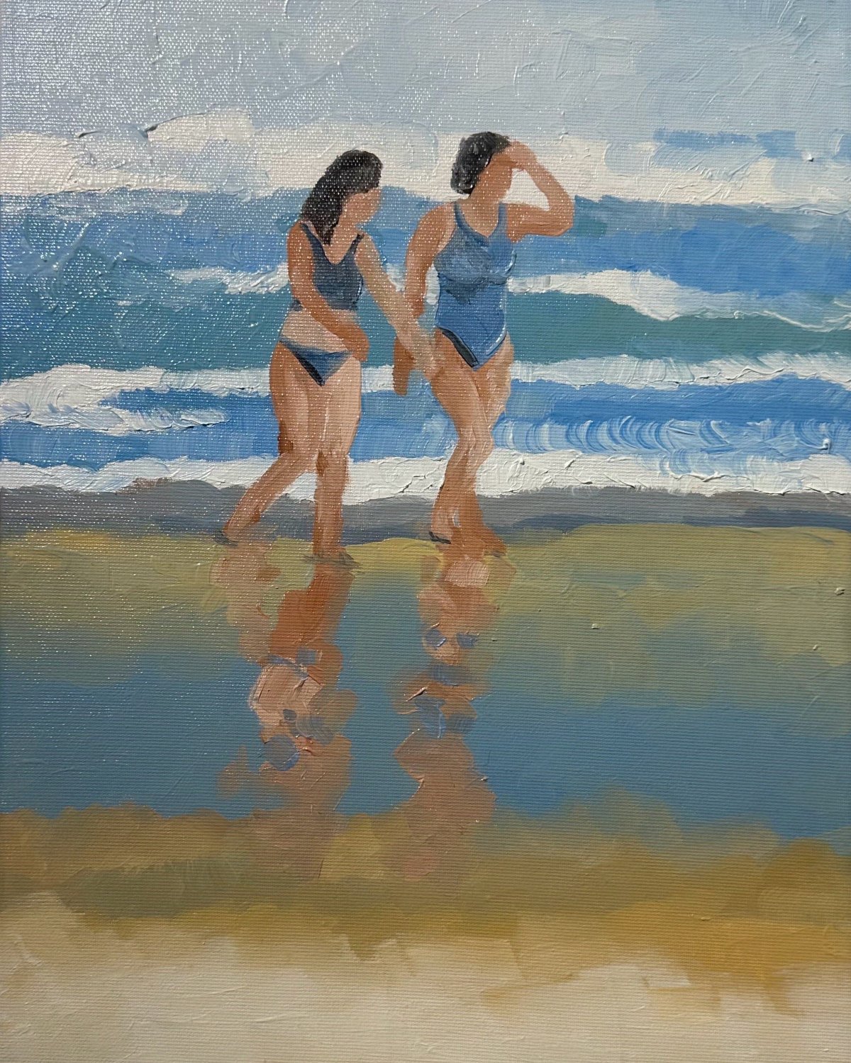 Girls at the Beach by Limor Mazuz