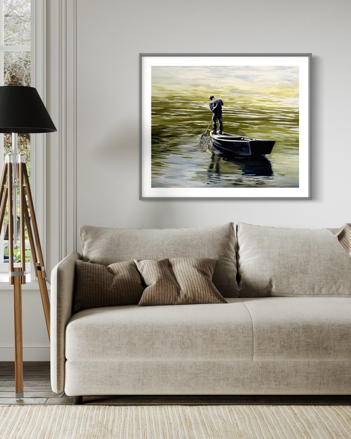 Fisherman in Giverny by Limor Mazuz