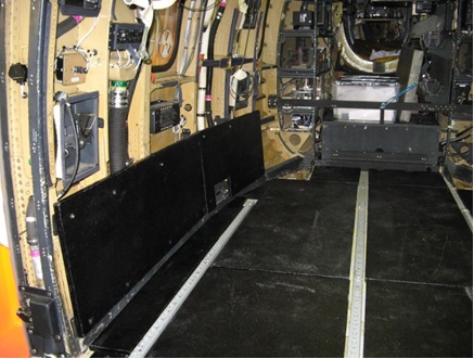 Reworked cabin interior with new wiring harness