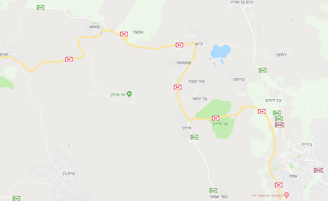 שביל הפסגה בהר מירון