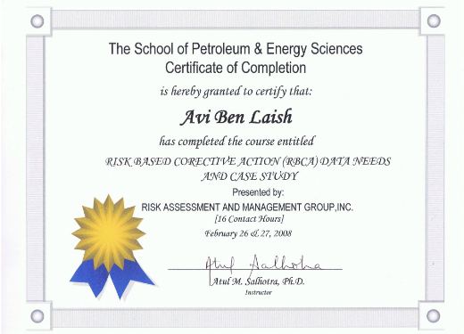 REBCA — Risk-Based Corrective Action