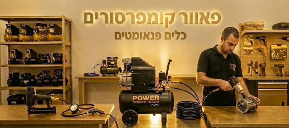 פאוור קומפרסורים — אולם התצוגה והמעבדה