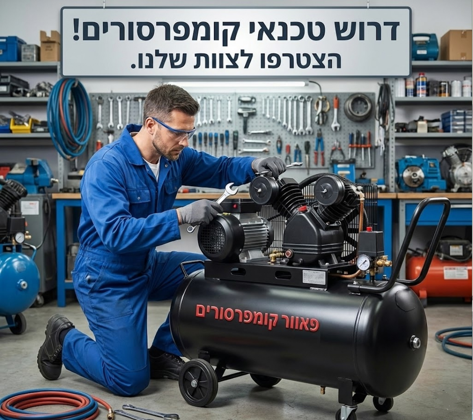 דרוש/ה טכנאי/ת שירות למערכות אוויר וקומפרסורים