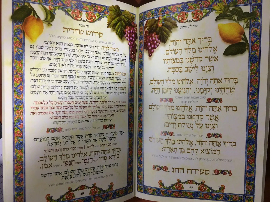 ספר הברכות לשבתות וחגים – Книга Брахот на субботу и праздники. Иврит