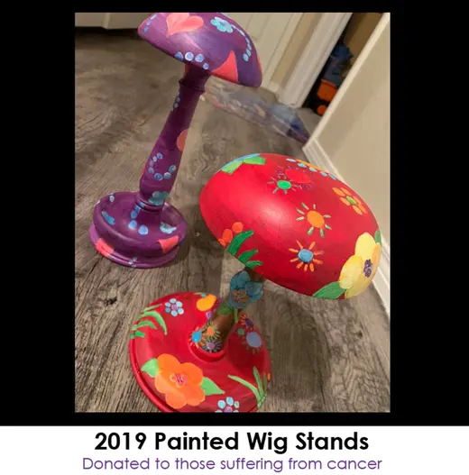 2019 Painted Wig Stands