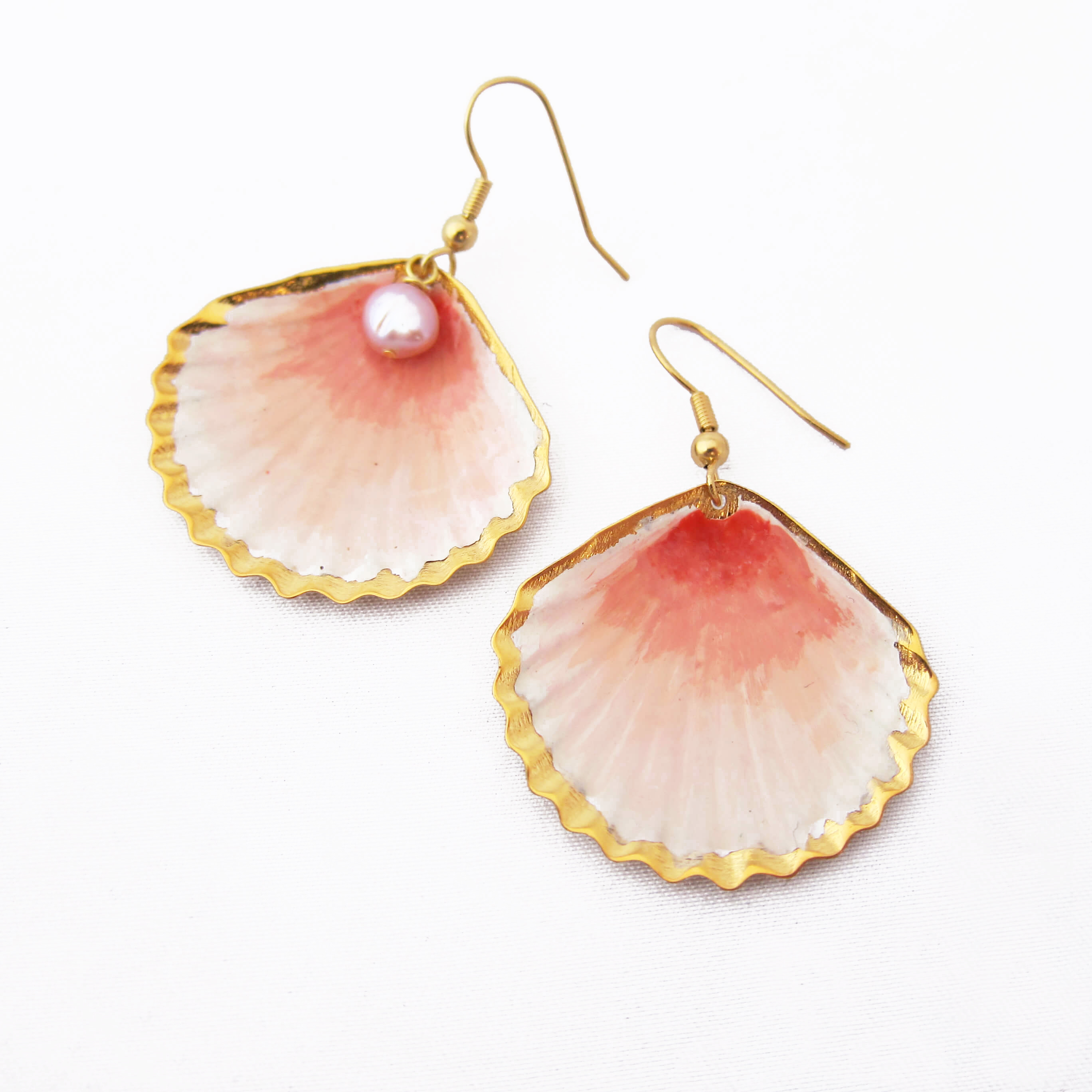 BOUCLES D'OREILLES COQUILLAGE