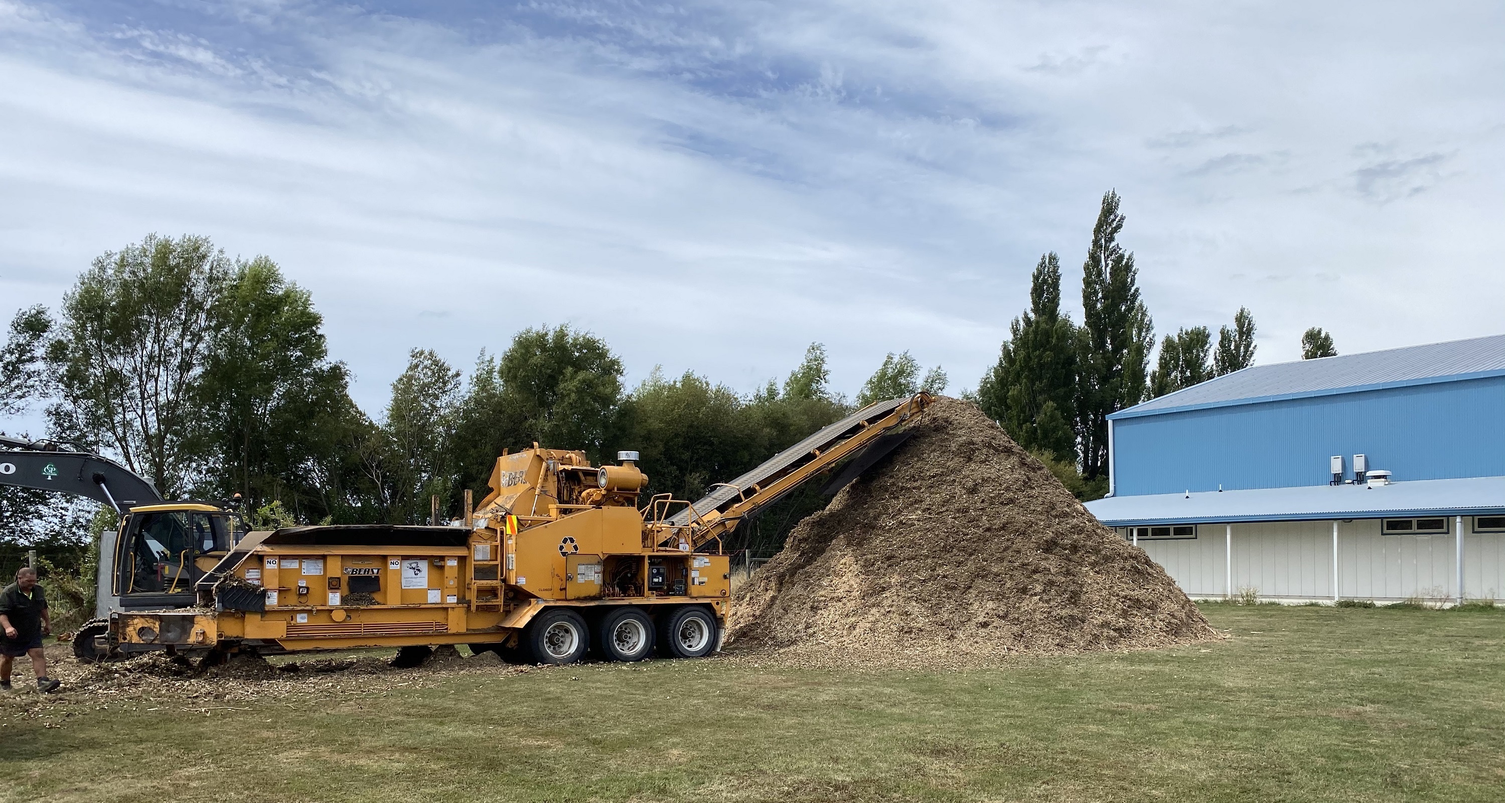The Beast — Canterbury Greenwaste Processing shredder
