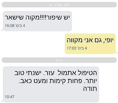 שיפור בשינה והקלה על כאבים אחרי דיקור
