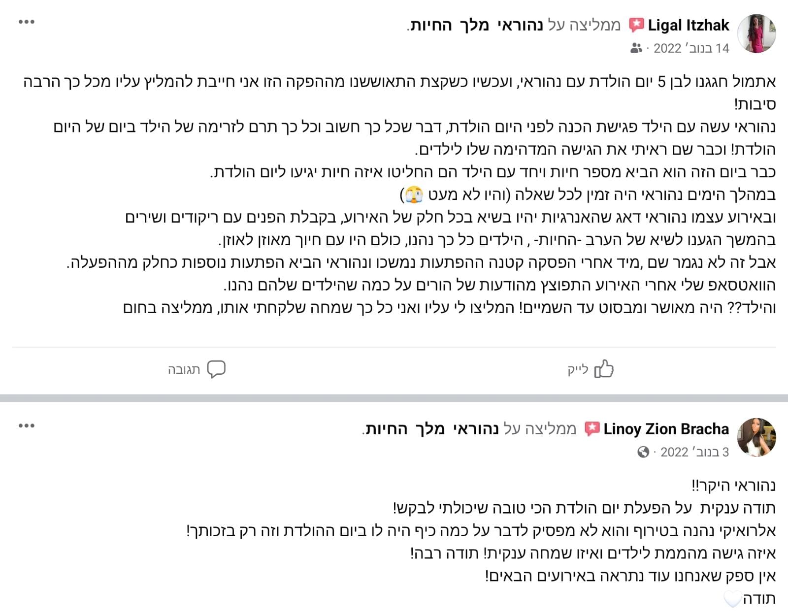 המלצות 7
