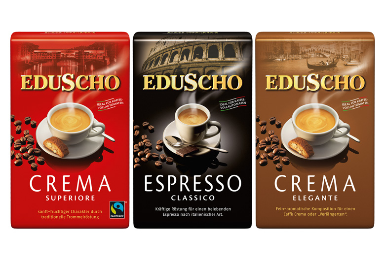 Verpackungsgestaltung Eduscho Kaffee