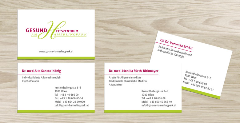 Gesundheitszentrum am Hamerlingpark | Logogestaltung | Webdesign