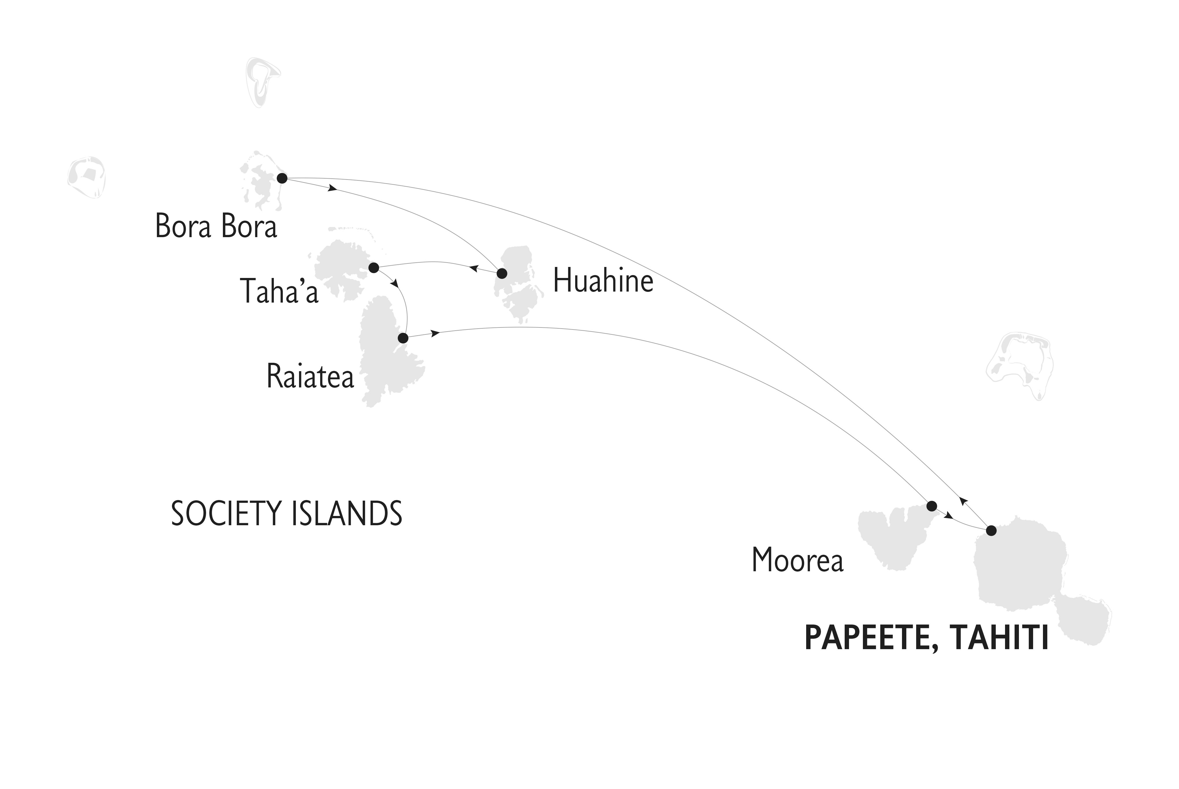 French Polynesia yacht cruise private plan