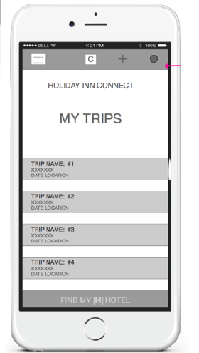 Mobile wireframe 1