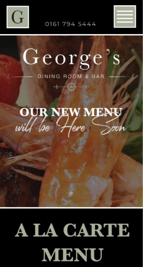 Georges Restaurant Worsley on mobile