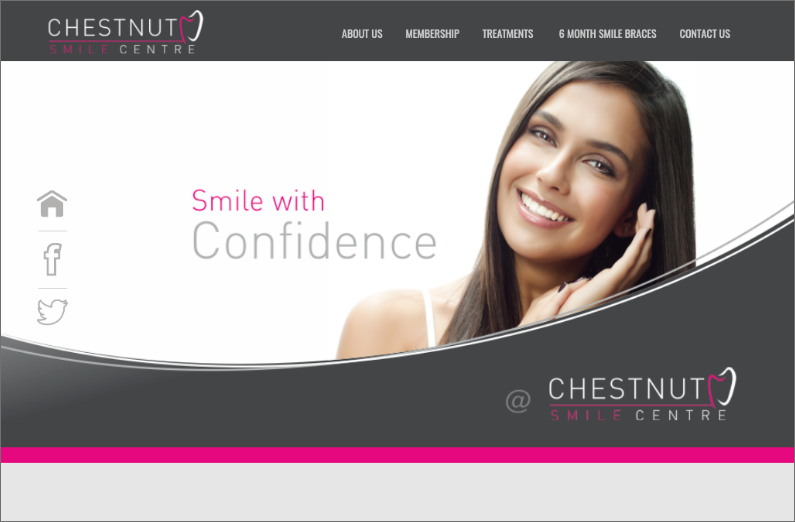 Chestnut Smile Centre website