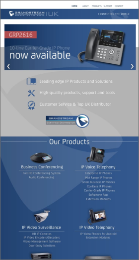 Grandstream UK on mobile
