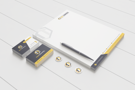 Letterhead and compliment slip design