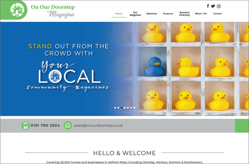 On Our Doorstep website