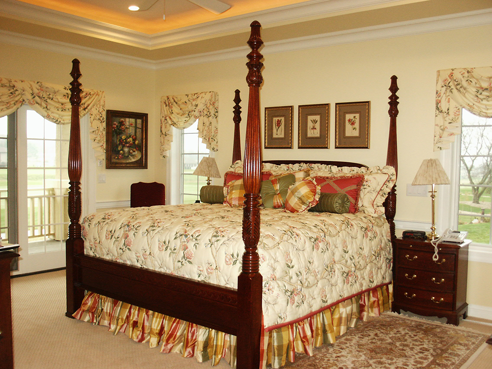 Custom bedding by Designer’s Showcase