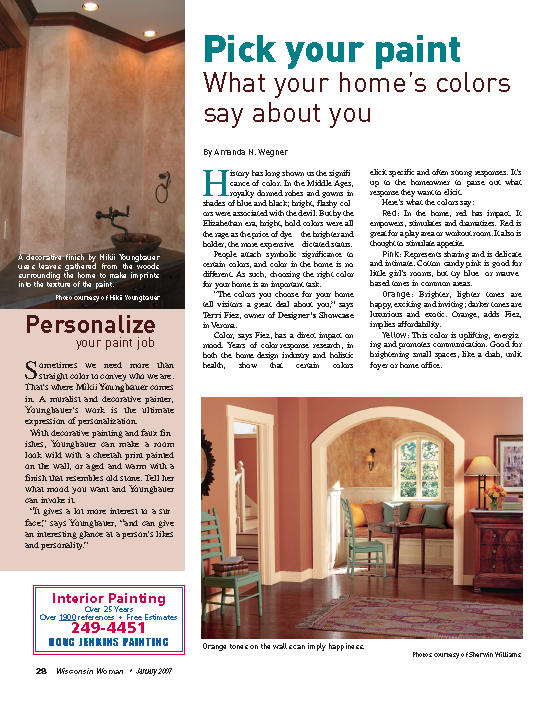 Pick Your Paint-What Your Home's Colors Say About You
