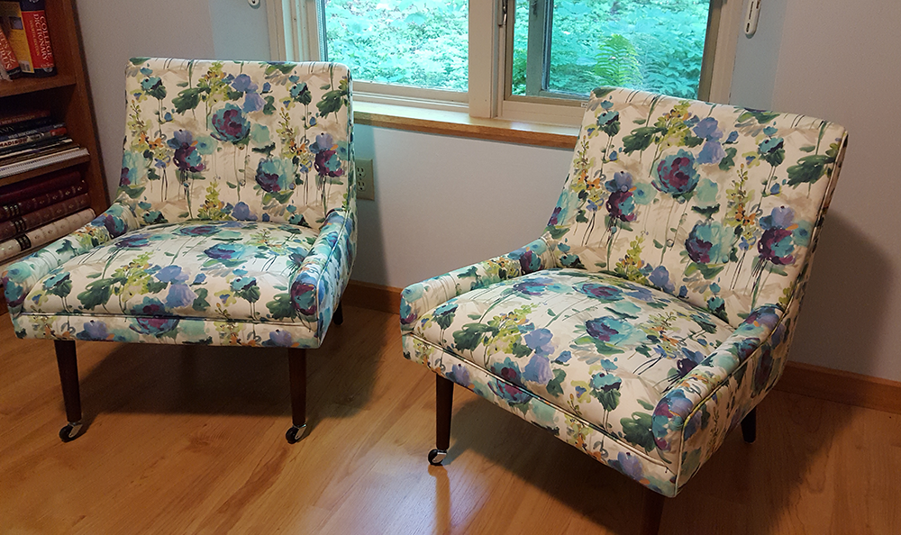 Reupholstered furniture by Designer’s Showcase