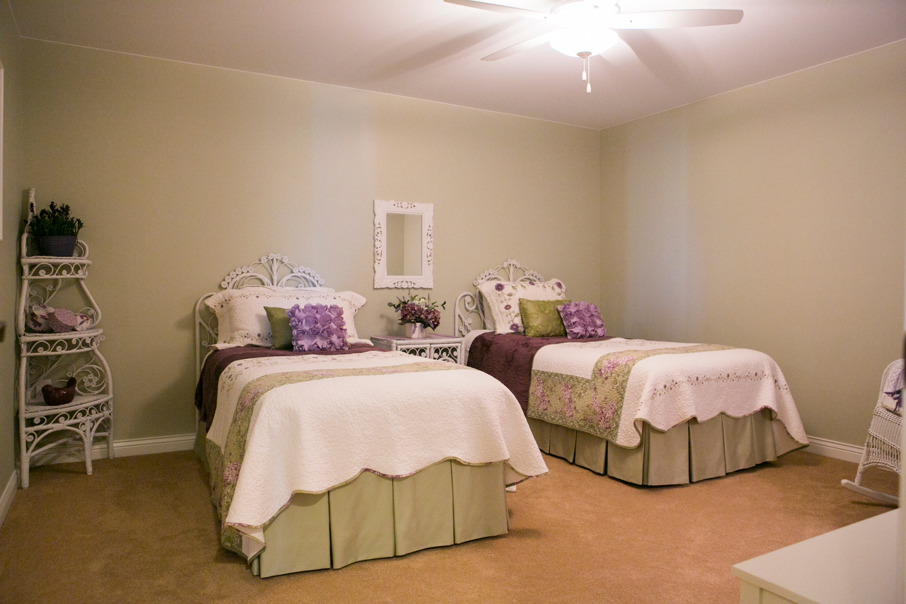 Custom bedding by Designer’s Showcase