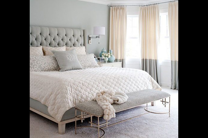 Custom bedding by Designer’s Showcase