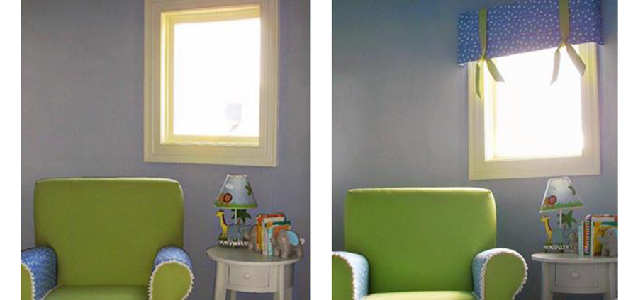 New fabric window treatment