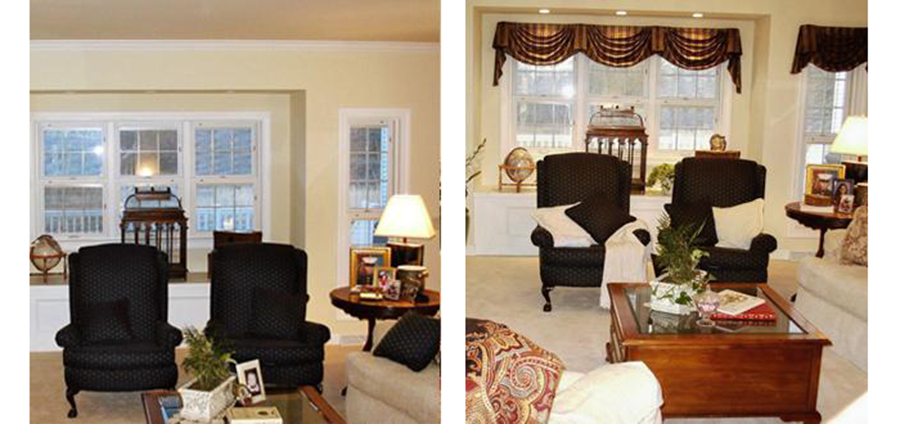 New valances and pillows