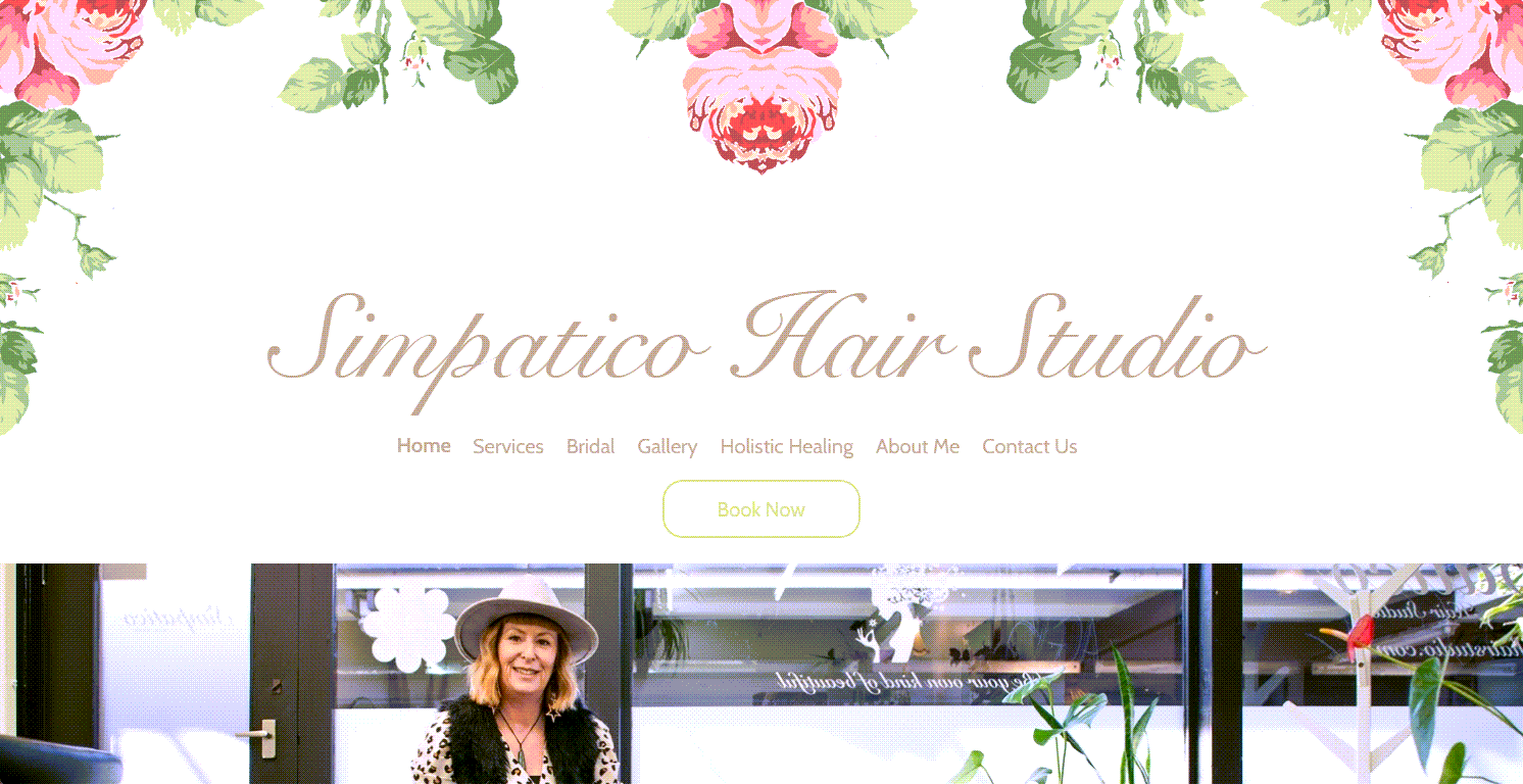 Simpatico Private Hair Studio website
