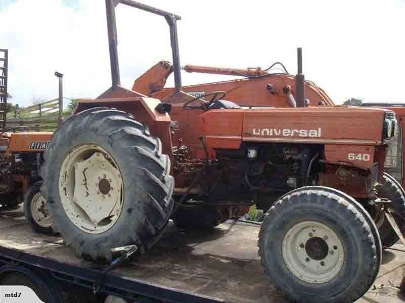 Tractor parts and machinery in the Manawatu Tractor Dismantlers yard