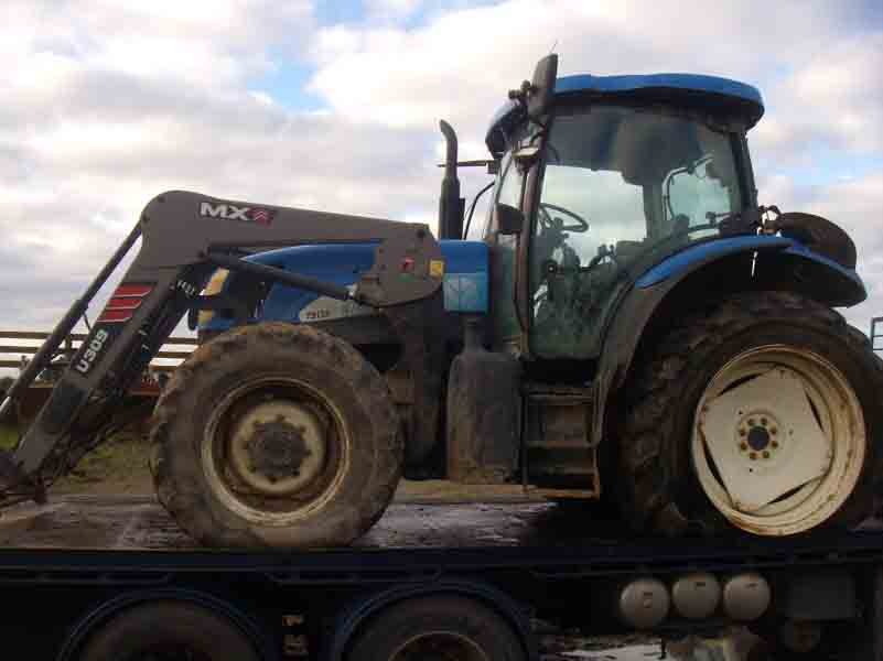 Tractor parts and machinery in the Manawatu Tractor Dismantlers yard