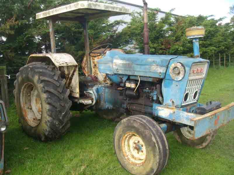 Tractor parts and machinery in the Manawatu Tractor Dismantlers yard